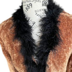FIO USA  Faux Fur lined Sweater
